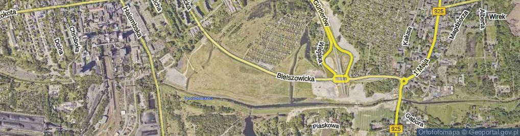 Zdjęcie satelitarne Bielszowicka ul.